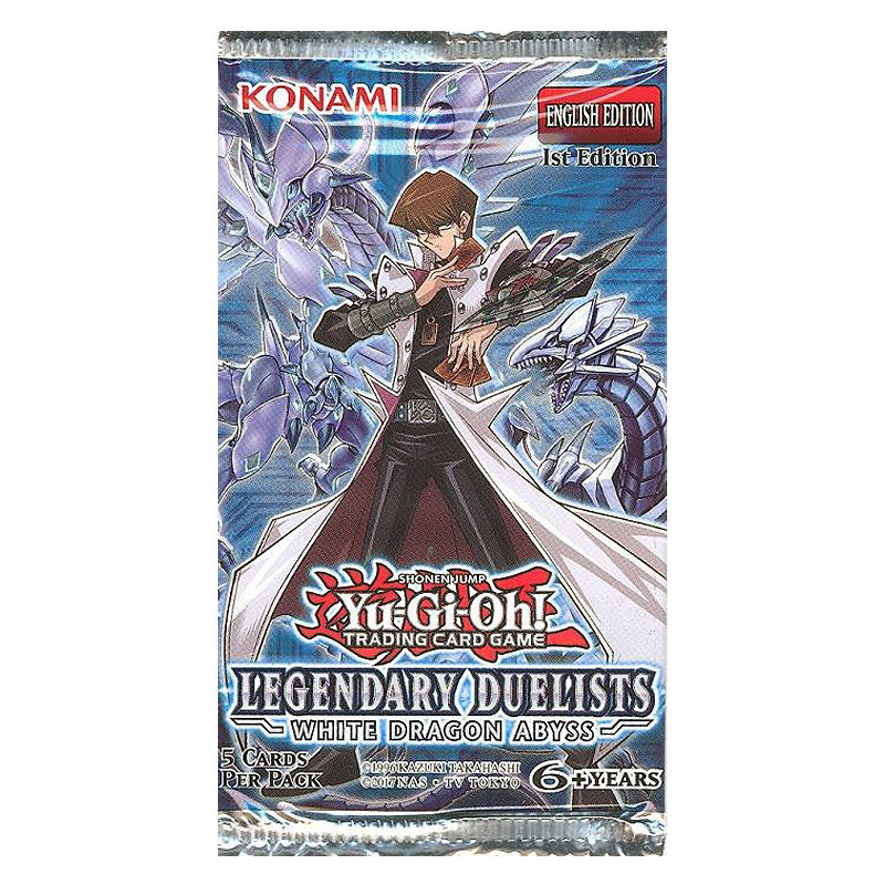 YuGiOh Legendary Duelists White Dragon Abyss 1st Edition 5Card Booster Pack